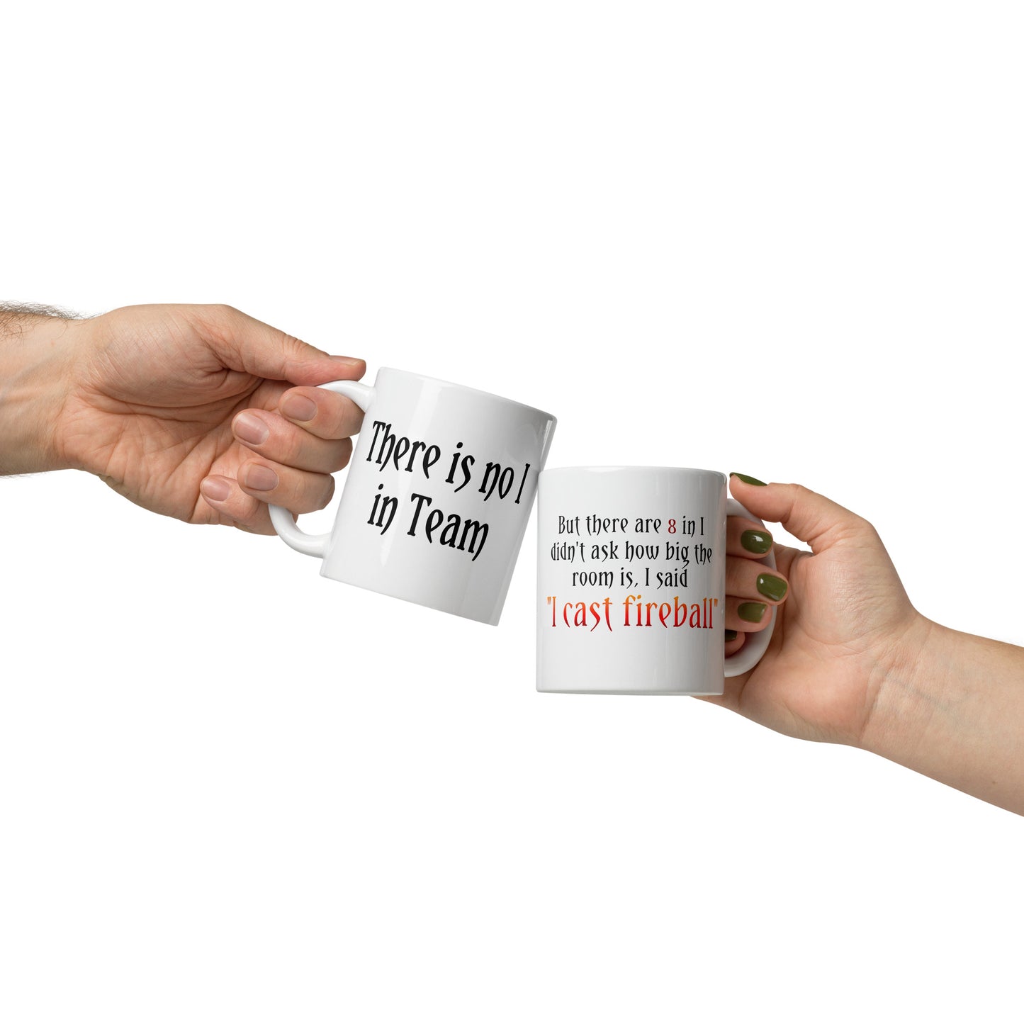 "I cast fireball" mug