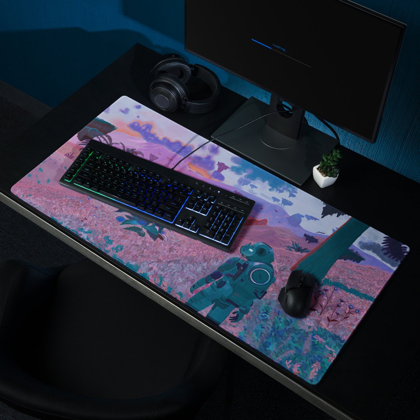 No Man's Sky inspired gaming mouse pad